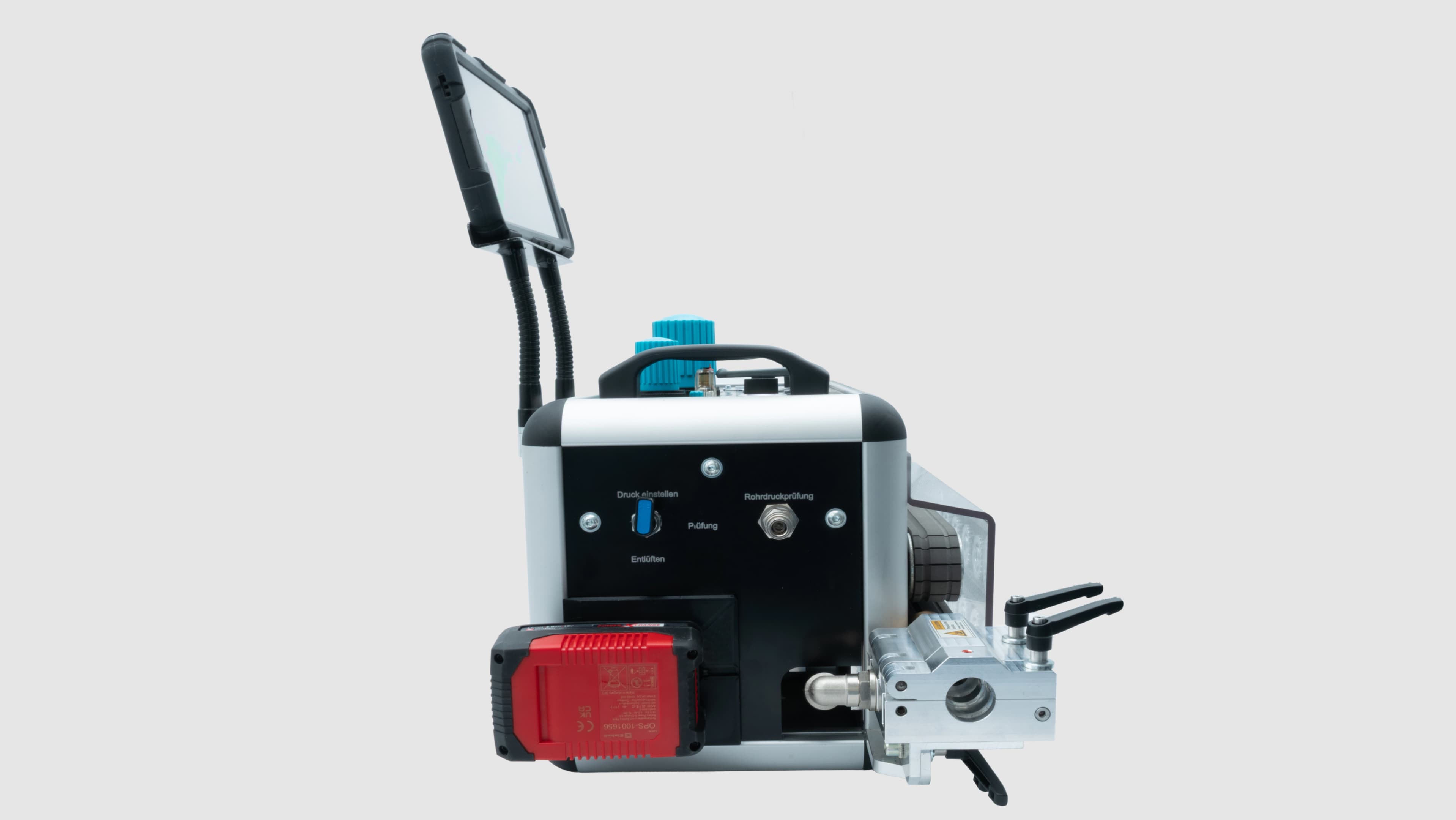 Seitenansicht des Einblasgeräts AIRJET 300S