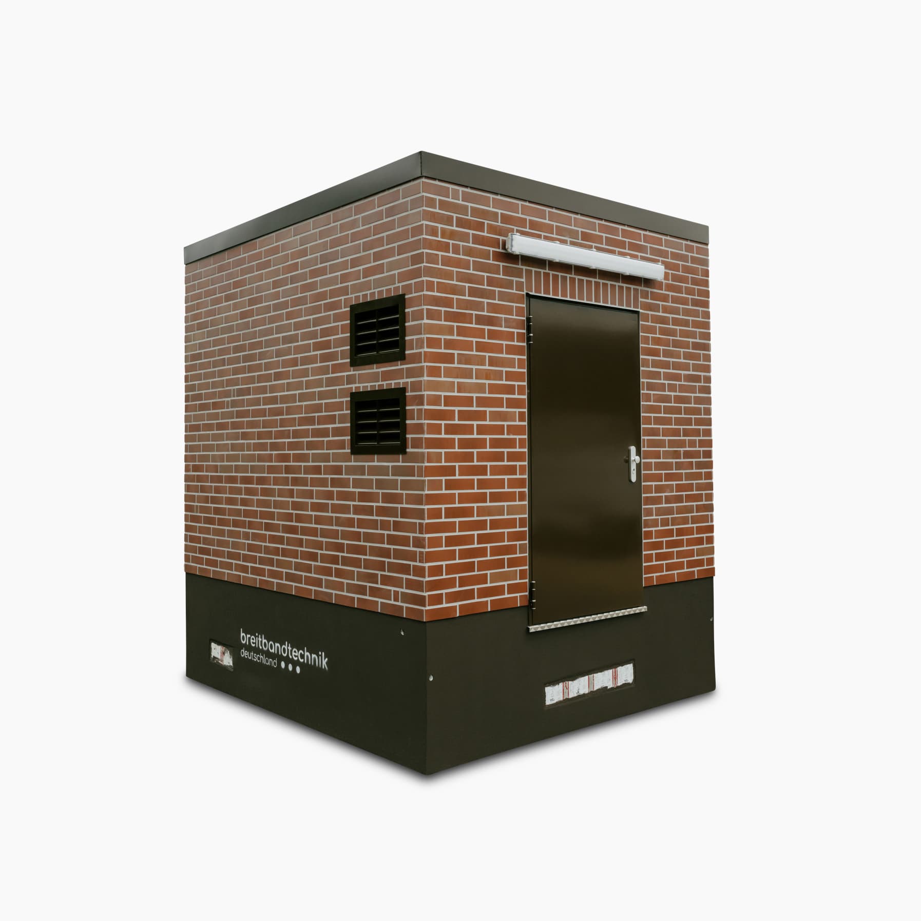 Technikgebäude für Glasfaser Produkte: moderne PoP-Station im Außeneinsatz