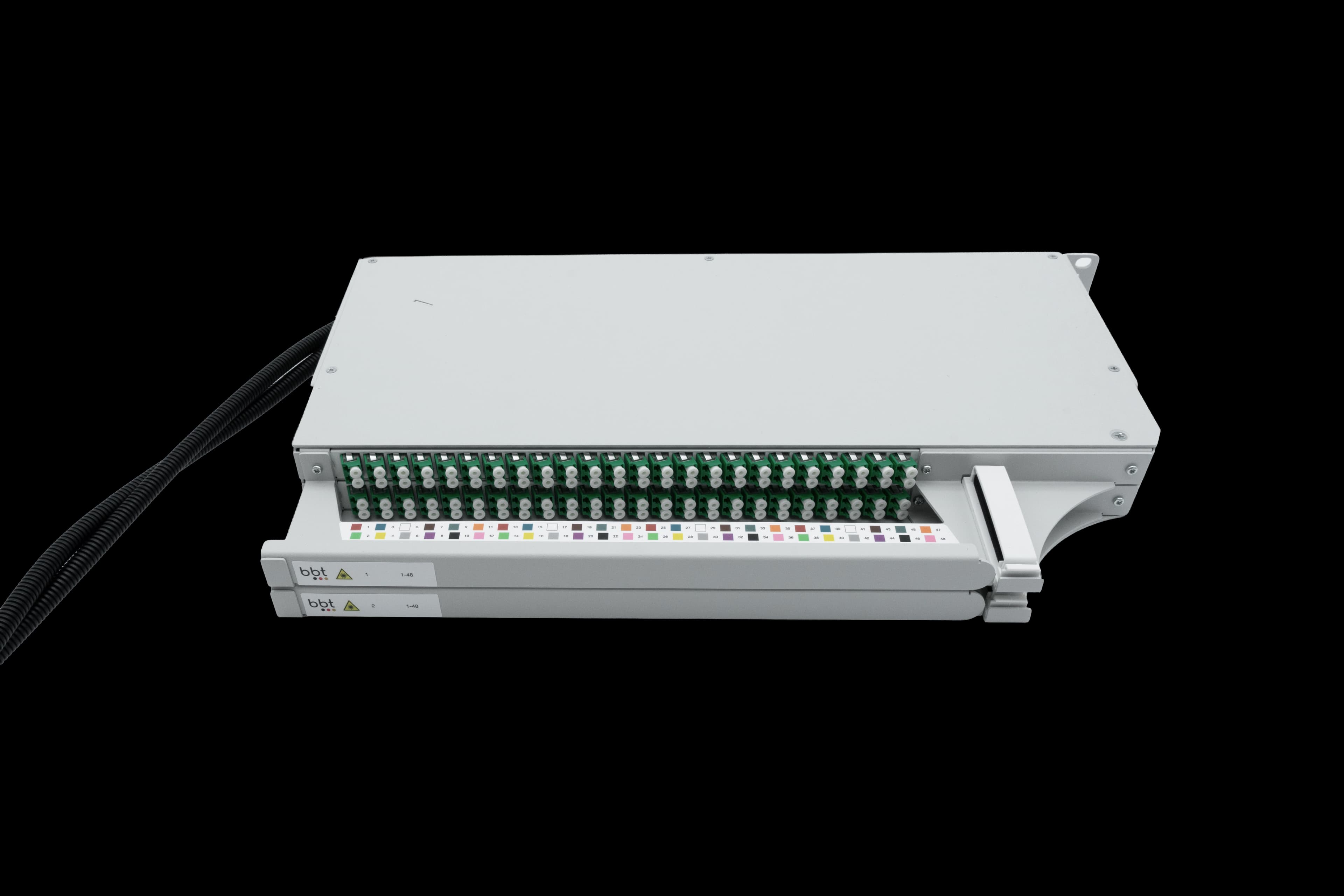 bbt Patchpanel 1HE SUPRA MAX 96xLC rechts / Gen2 V1.2 inkl. Abdeckung