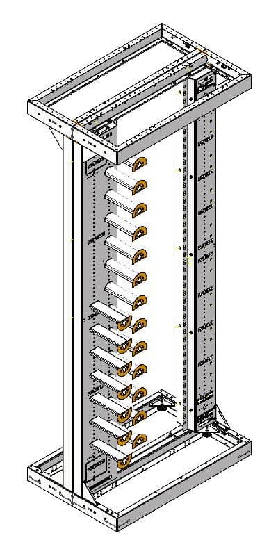 130120 bbt SUPRA ODF Rack BASIC 220x90x60 LH