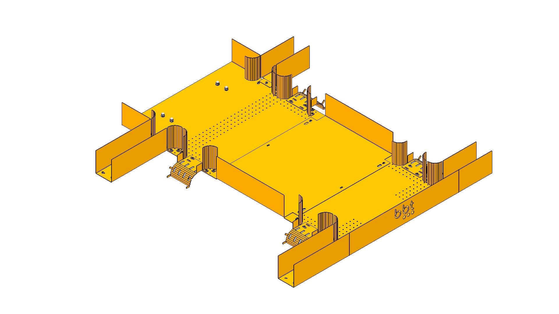 breitbandtechnik_odf-glasfaserhauptverteiler_supra-zubehoer_4-3-wege_patchkabelfuehrungsset_9x9_111809