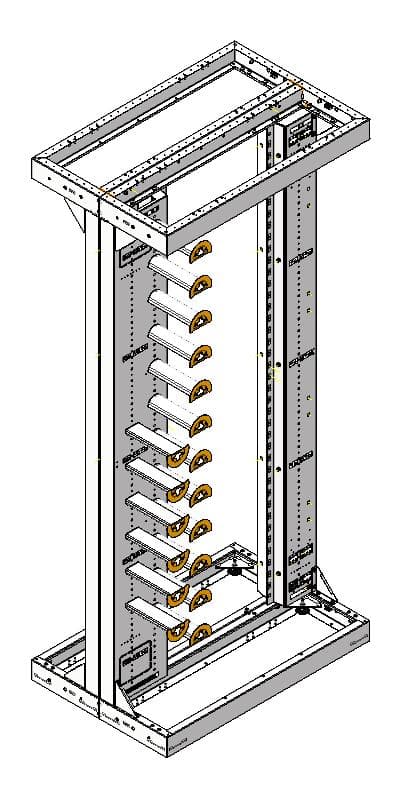 130080 bbt SUPRA ODF Rack BASIC 200x90x60 LH