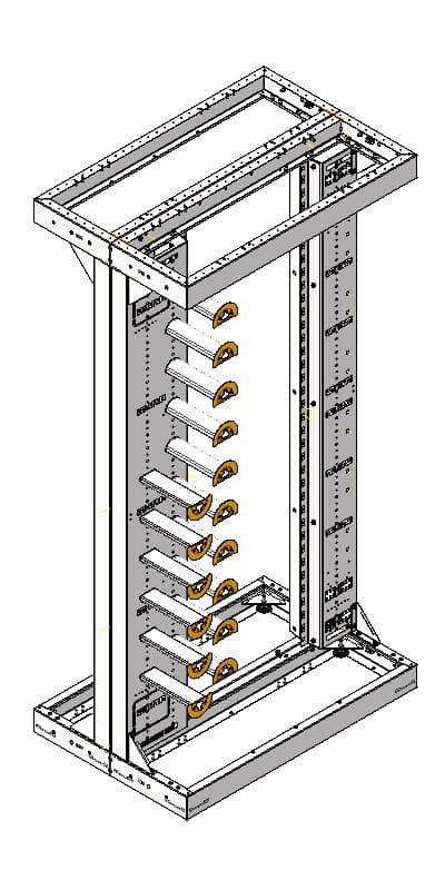 130040 bbt SUPRA ODF Rack BASIC 180x90x60 LH