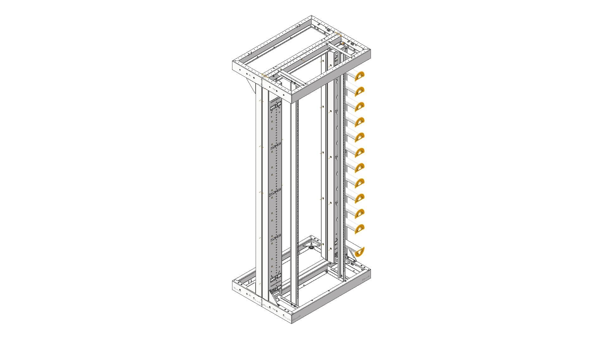 130352 bbt SUPRA AKTIV Rack BASIC 200x80x60 RH 19
