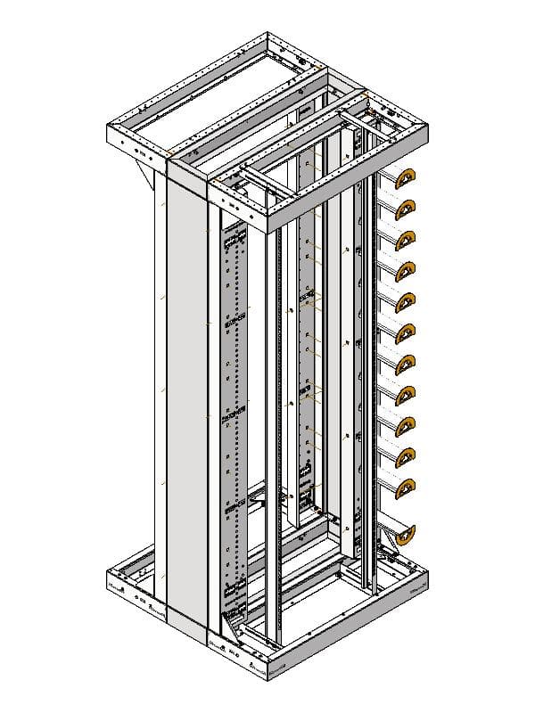 130351 bbt SUPRA AKTIV Rack BASIC 200x80x80 RH 19