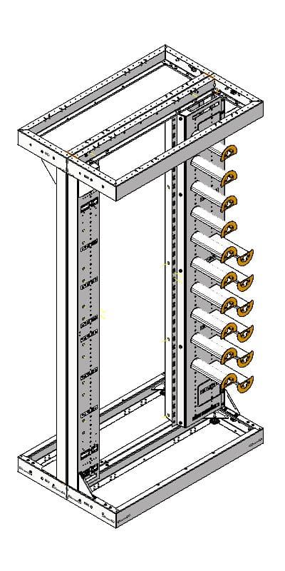 130030 bbt SUPRA ODF Rack BASIC 180x90x60 RH